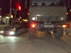 В Новочеркасске опять военный грузовик помял легковушку