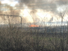 Возгорание сухой растительности произошло в пойме реки Тузлов в Новочеркасске