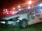 Неуправляемая «Мазда», с мертвецки пьяным водителем снесла ограду и ударила столб в Новочеркасске