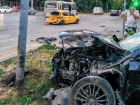 Мощное столкновение Subaru и Opel произошло на проспекте Платовском Новочеркасска