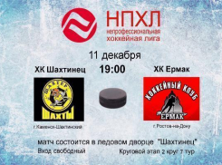 Новочеркасский «Ермак» встретится с «Шахтинцем»