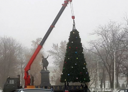 В Новочеркасске установили главную городскую елку