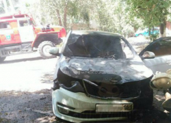 В Новочеркасске сгорела KIA