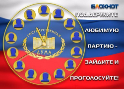 Заключительный предвыборный опрос по формированию Госдумы проводит «Блокнот Новочеркасска»