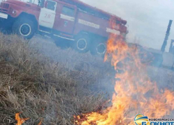 Вокруг Новочеркасска ежедневно тушат степные пожары