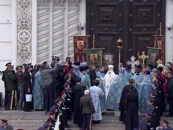 В Новочеркасске проходит церемония освящения Вознесенского войскового собора