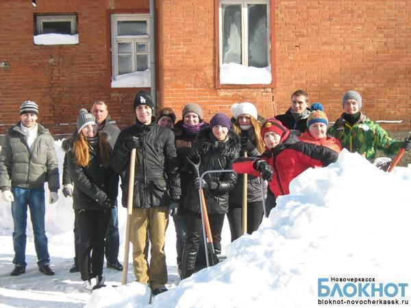 Новочеркасский интернат для детей с физическими недостатками откопали из снега студенты НГМА