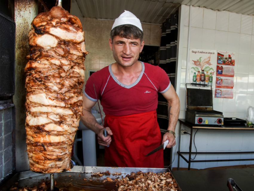 Шаурма на мангале