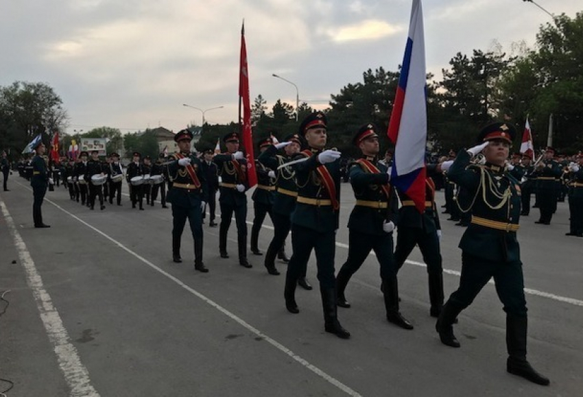 В Новочеркасске прошла первая репетиция парада Победы