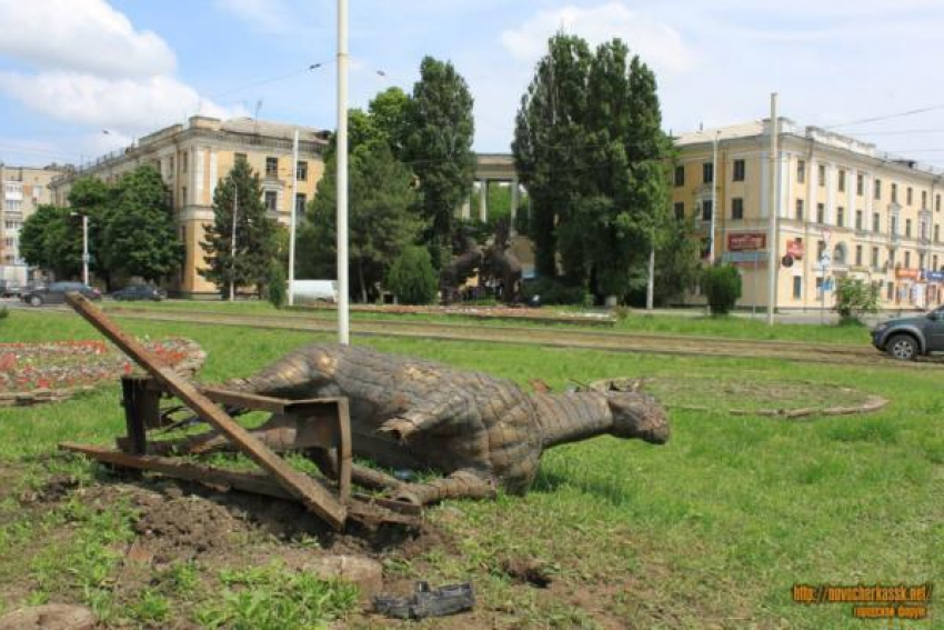 На площади Юбилейной опять сбили «коня"