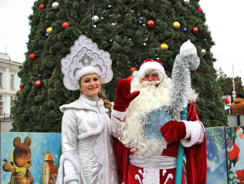 В Новочеркасске открыли главную новогоднюю елку города