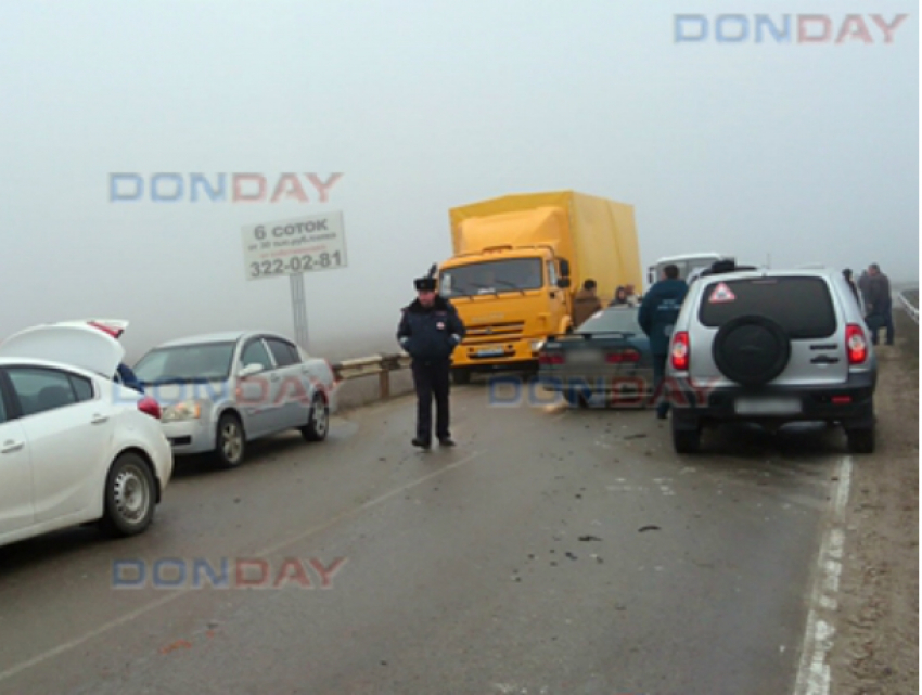 Четыре автомобиля попали в ДТП из-за невнимательного водителя под Новочеркасском